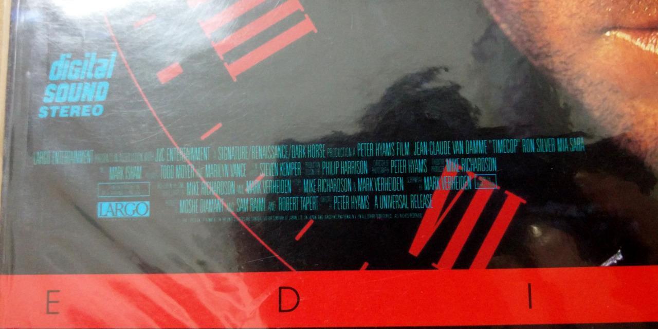 Movie Timecop Van Damme Mega Rare Singapore Laserdisc LD LD1102