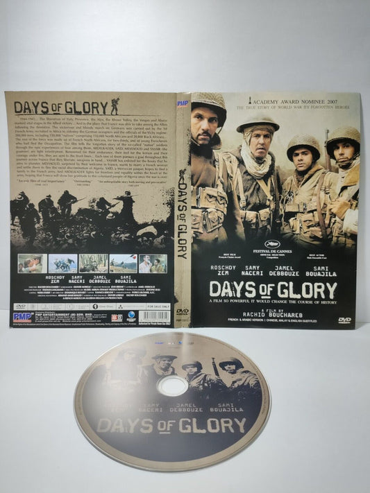 Movie Days of Glory Jamel Debbouze DVD Disc & Cover Region 3 (NO Case) (DC044)