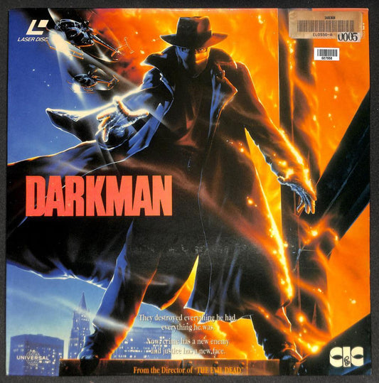 Movie Darkman Liam Neeson 1990 Rare Japan Singapore Laserdisc LD1569