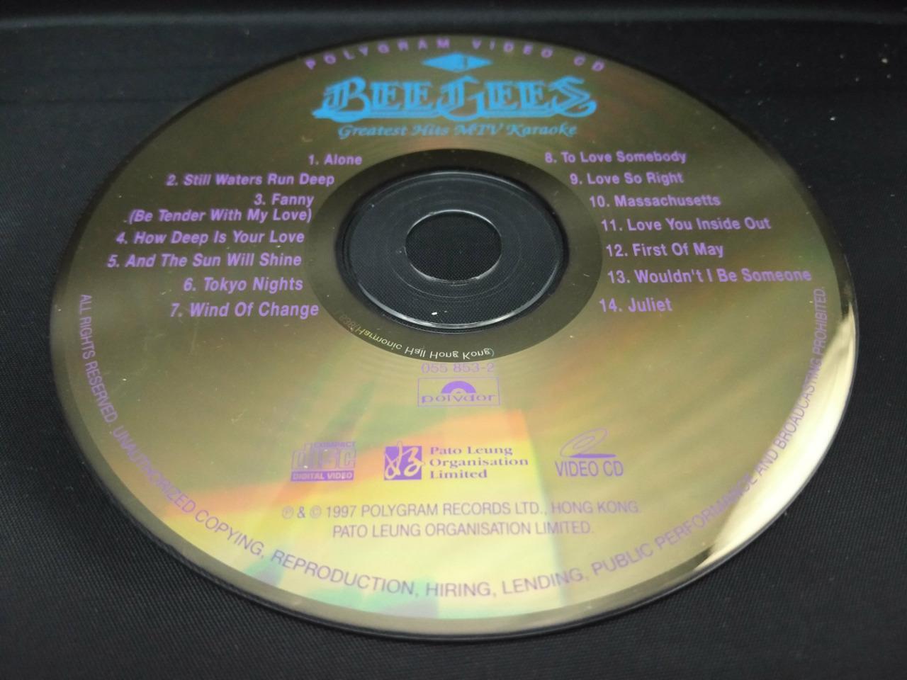 The Bee Gees MTV Karaoke 1997 Polygram Rare Hong Kong Gold Video CD VCD FCS8065