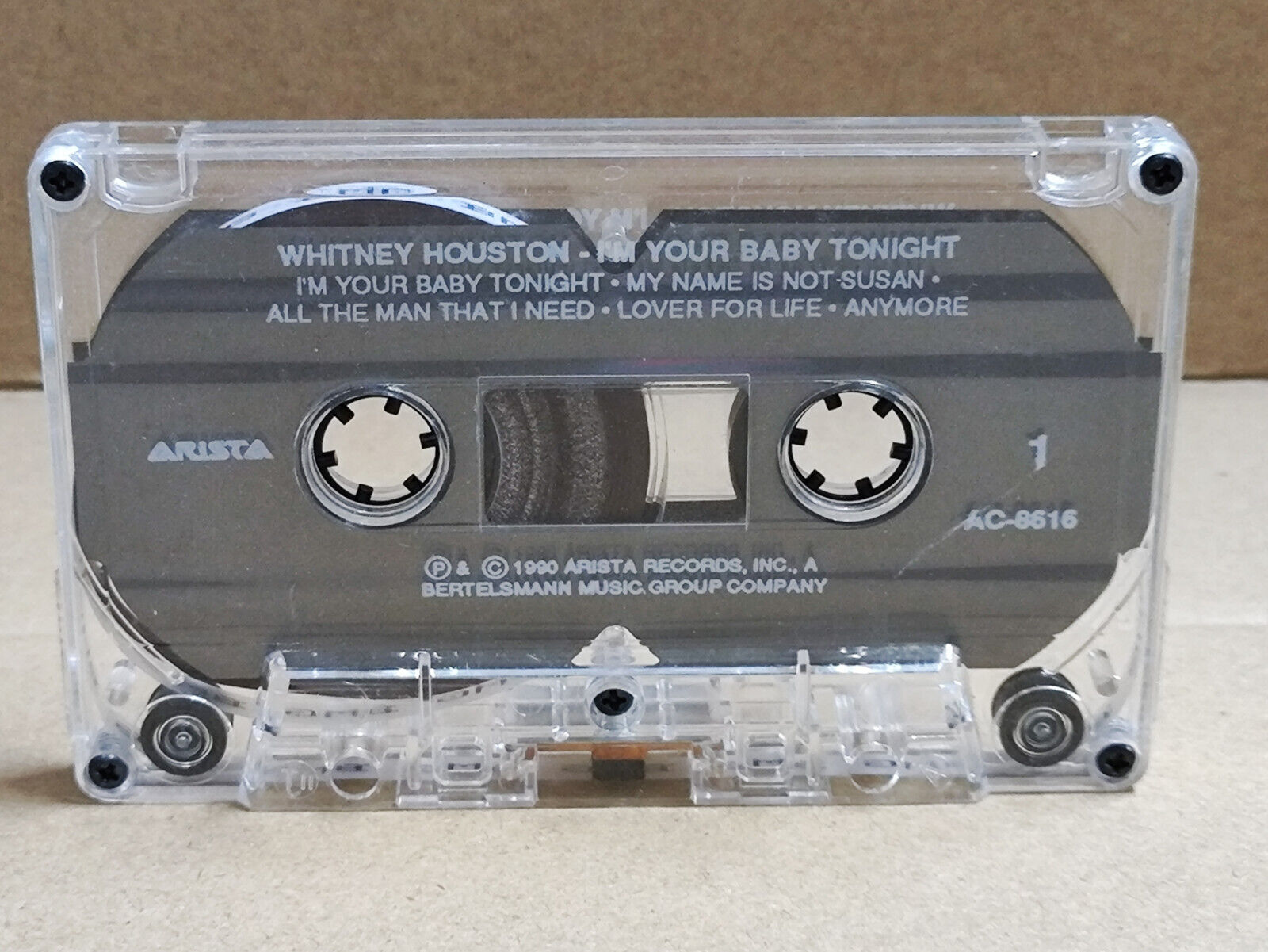 AMM68 WHITNEY HOUSTON I'M YOUR BABY TONIGHT 1990 ENGLISH CASSETTE (CS2278)