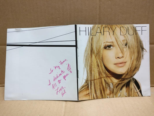 Hilary Duff Fly The Getaway Shine 2004 Rare Autograph Asia English CD FCS9903