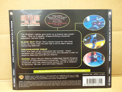 Cartoon Animation Batman Of The Future Disappearing Inque Singapore VCD FCS8321