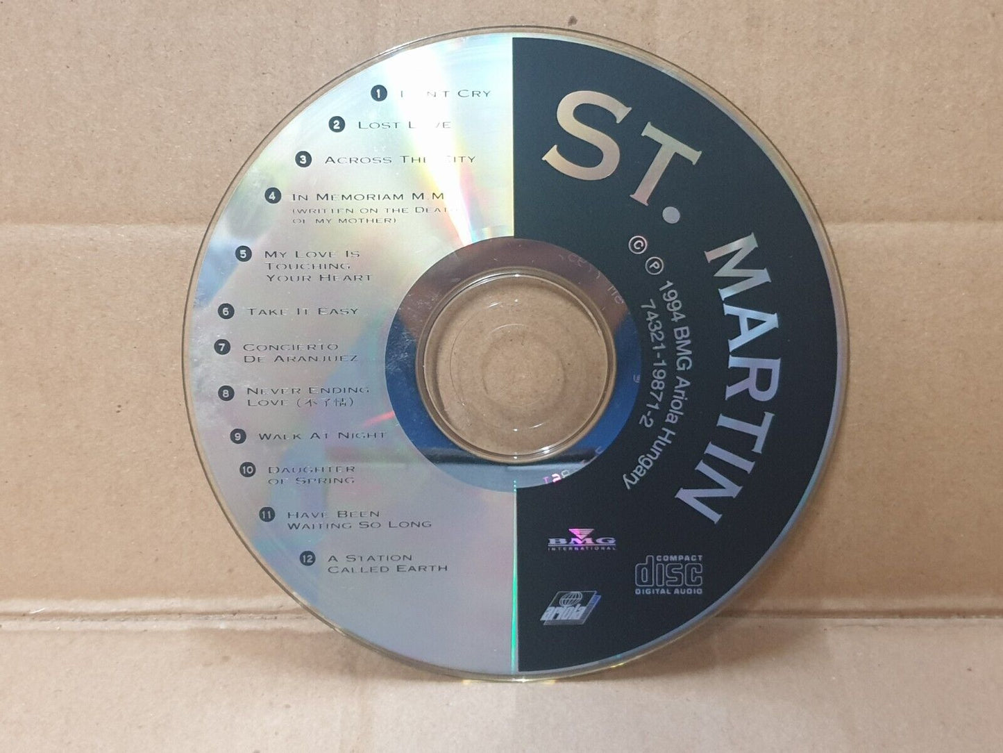 Hungary St. Martin Saxophone Music 1994 Malaysia English CD (FCS10217)