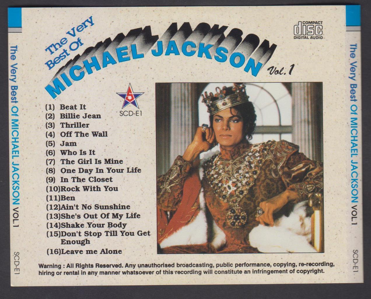 Michael Jackson On Cover The Very Best Of MJ Vol.1 Singapore CD FCS6075