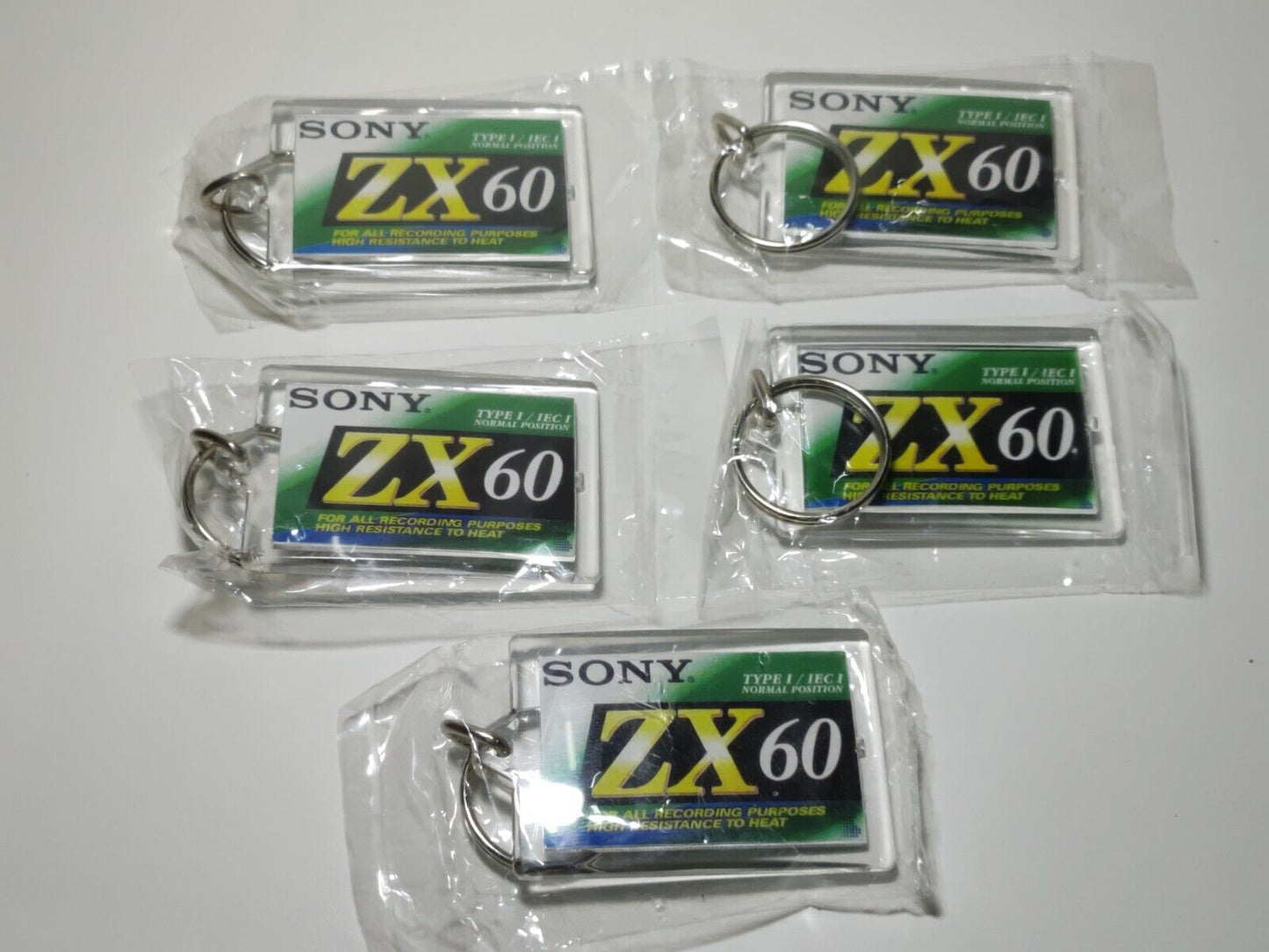 Sony Acrylic Cassette Keychain Lot  (ZZ066)