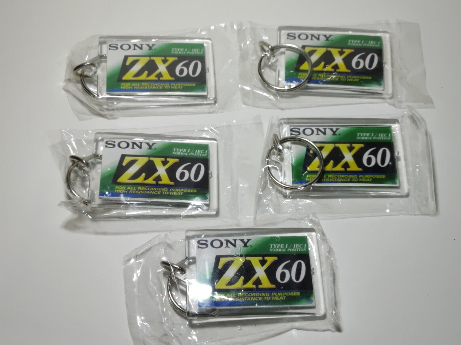 Sony Acrylic Cassette Keychain Lot  (ZZ066)