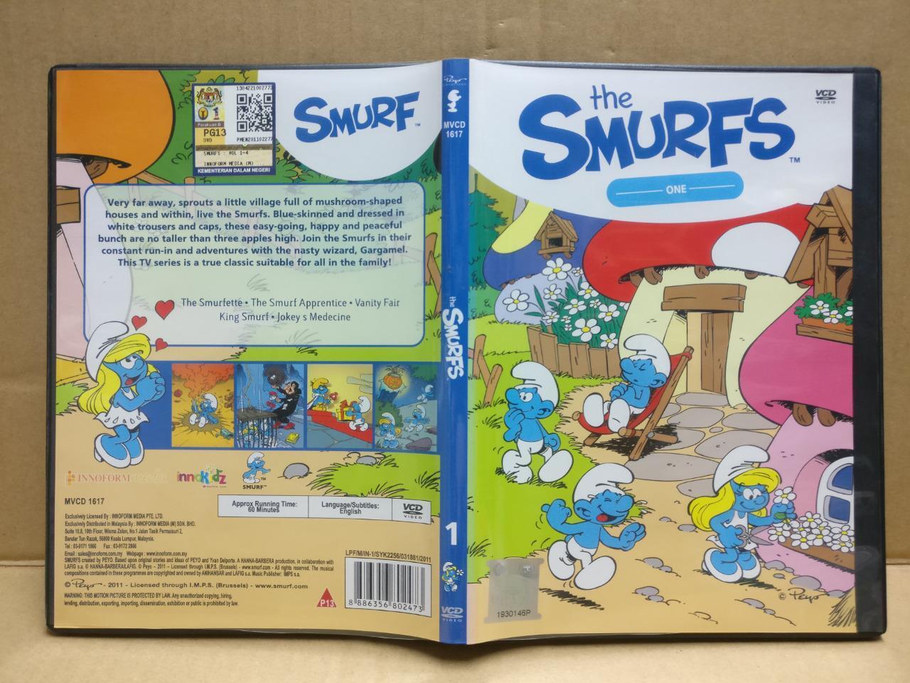 The SMURFS Cartoon Animation 1 & 2 Rare Malaysia Edition English 2x VCD FCB1793