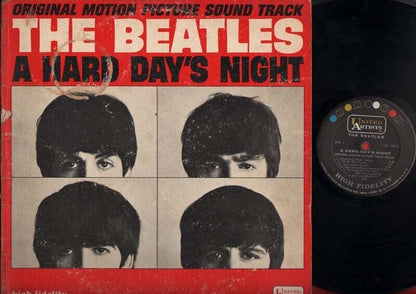 The Beatles John Lennon Paul McCartney A Hard Day's Night OST USA 12" LP ELP933