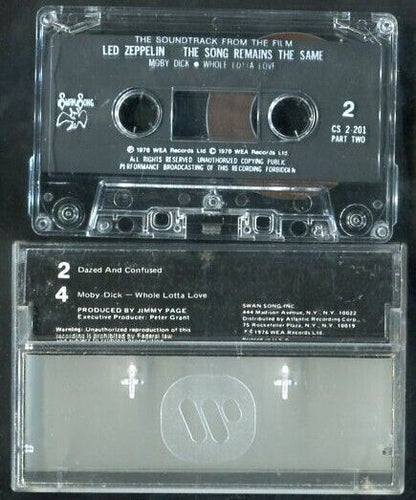 Led Zeppelin The Song Remains The Same OST Pt.2 1976 WEA USA Cassette CS425