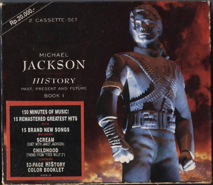 Mega Rare Michael Jackson History 1995 Epic Indonesia Only 2x Cassette CS819