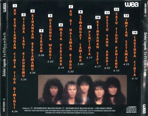 Mega Rare Singapore Malaysia Lefthanded Malay Rock Band 1992 CD FCS2406