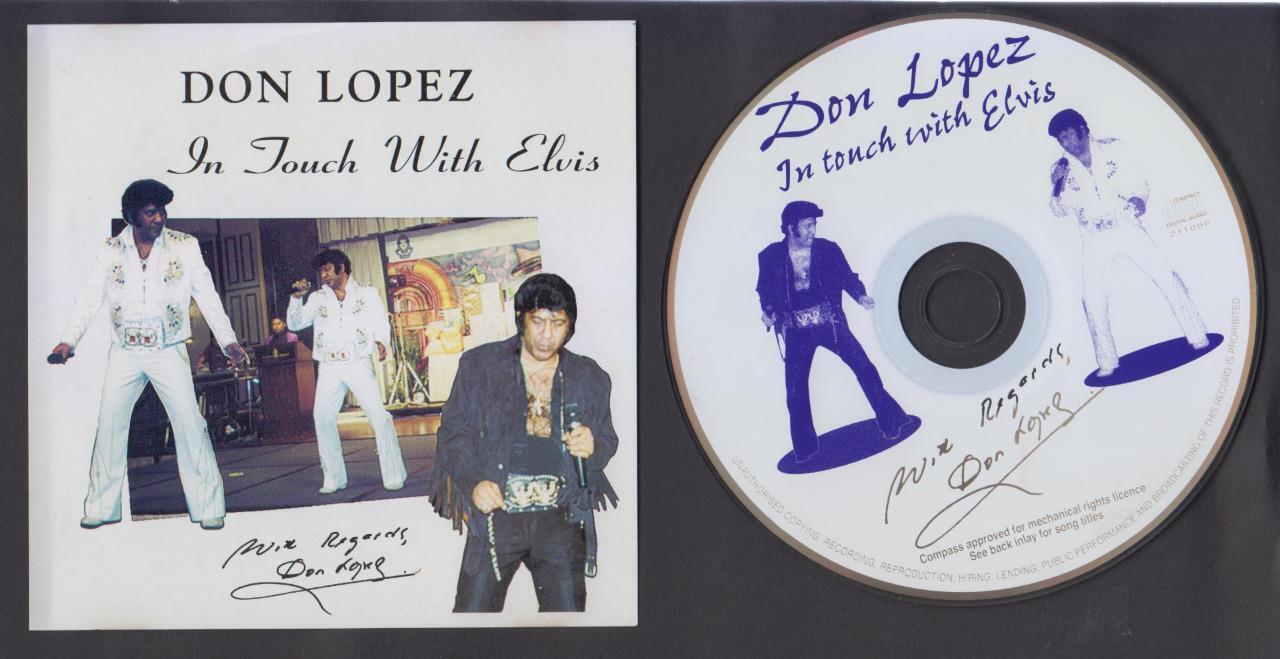 Mega Rare Singapore Don Lopez In Touch With Elvis Autograph Signed CD FCS6792