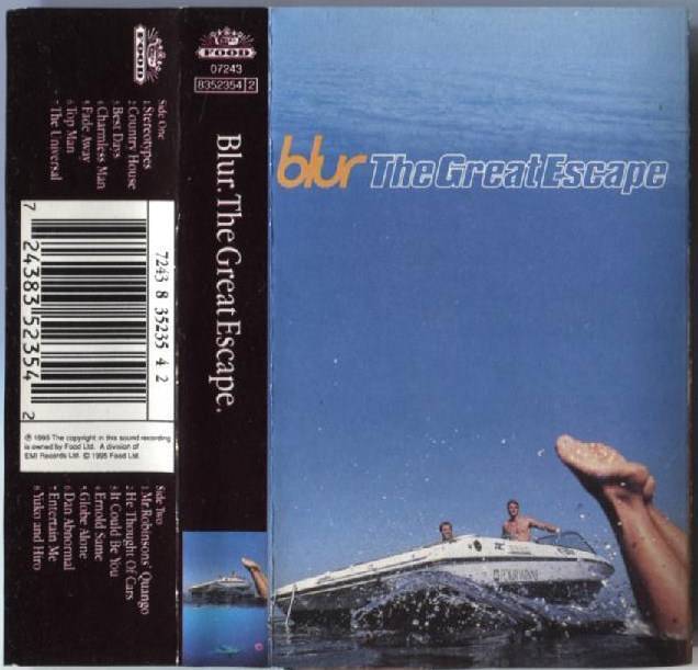 Blur The Great Escape 1995 EMI Mega Rare Singapore Only Cassette 卡帶 磁帶 CS878