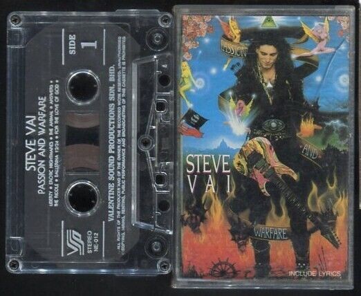 Steve Vai 1990 Rare Malaysia Kuala Lumpur Cassette CS007
