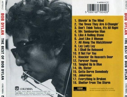 The Best of Bob Dylan 1997 Rare Sony Music Asia CD FCS2489