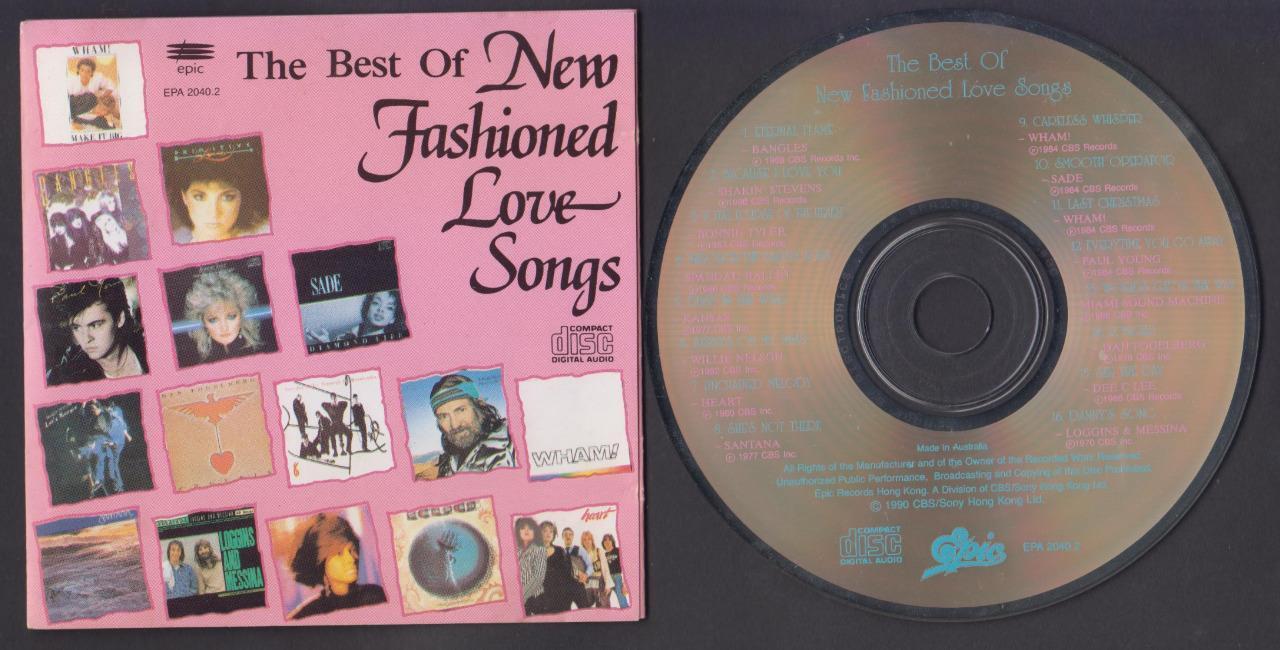 Love Songs Sade Wham Santana Paul Young 1990 Sony Hong Kong CD FCS6228