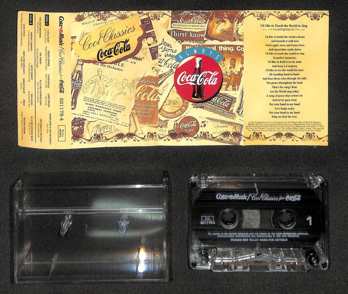 Coca Cola I'd Like To Teach The World To Sing 94 Singapore Cassette 卡帶 磁帶 CS1902