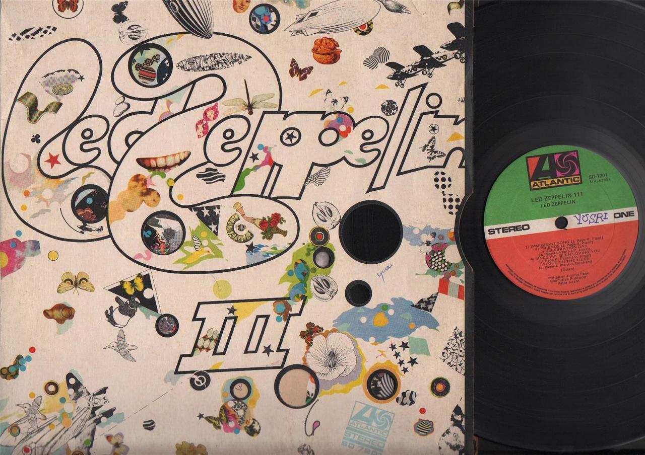 Led Zeppelin III G/F Unique Cover Atlantic USA 12" LP ELP1845