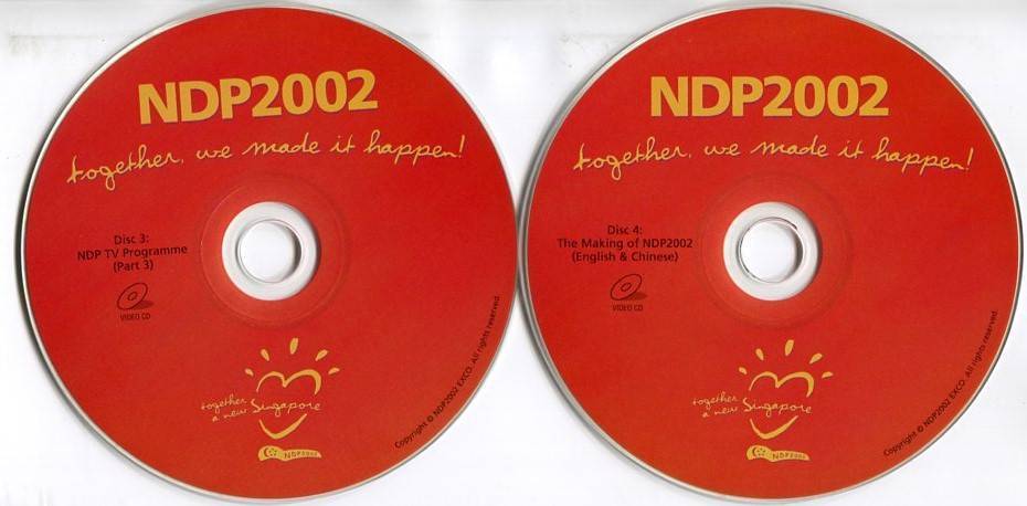 Rare The Making Of Singapore National Day NDP2002 Promo 4x VCD FCS5131