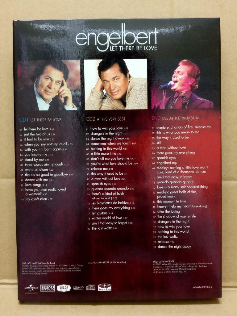 Engelbert Exclusive 2005 Asian Tour Mega Rare Singapore Only 2x CD + DVD FCBL095