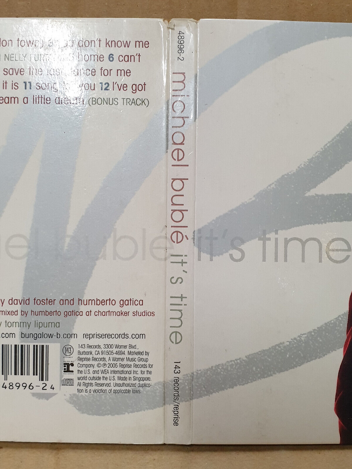 Michael Buble It's Time 2005 Feeling Good English Singapore CD (FCB2532)