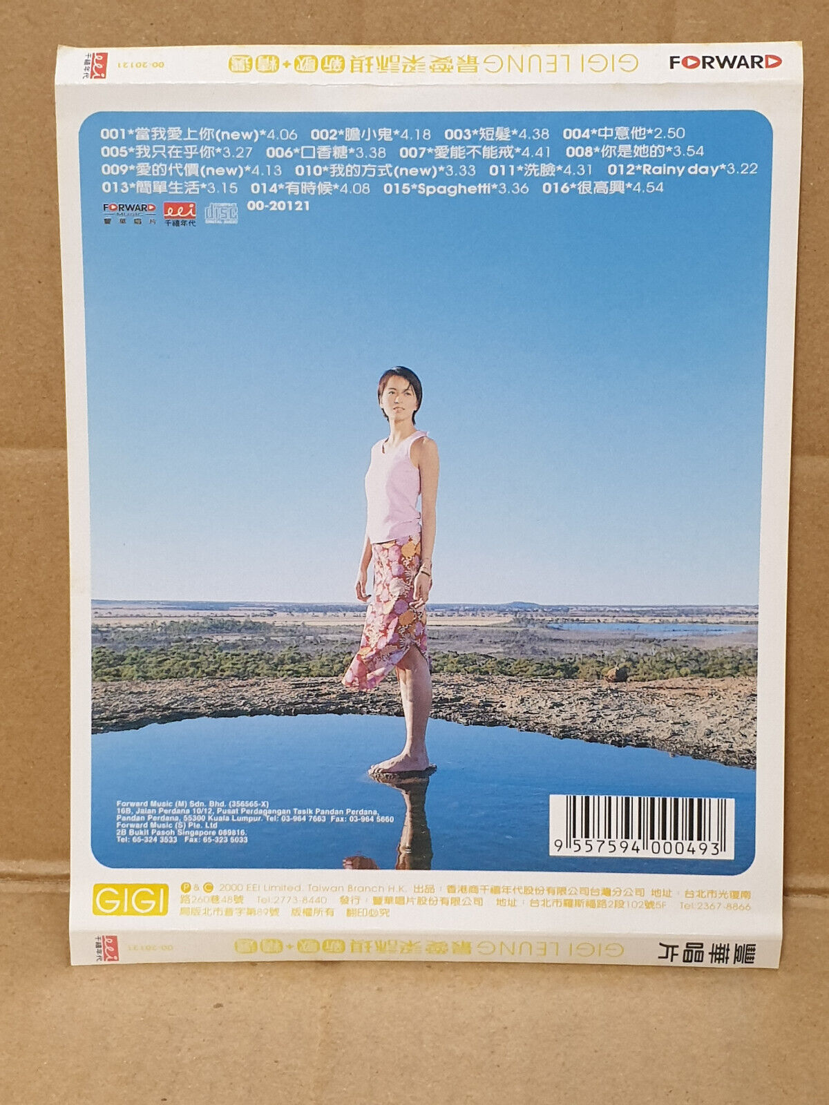 Hong Kong Gigi Leung 梁詠琪 最爱梁詠琪 当我爱上你 Chinese Singapore CD (FCS10528)
