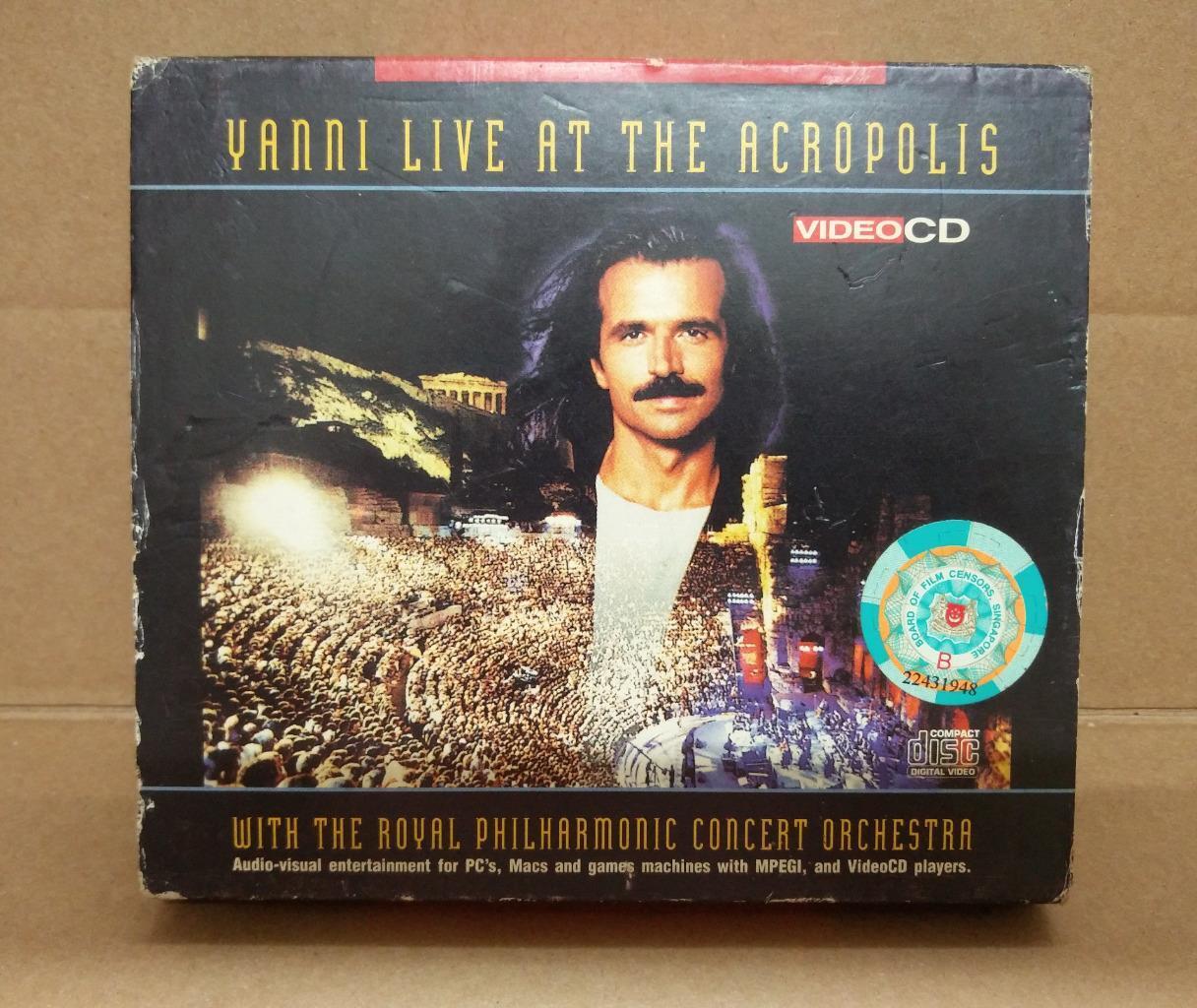 YANNI Live At The Acropolis 1996 Mega Rare BMG Malaysia 2x VCD Video CD FCB1140