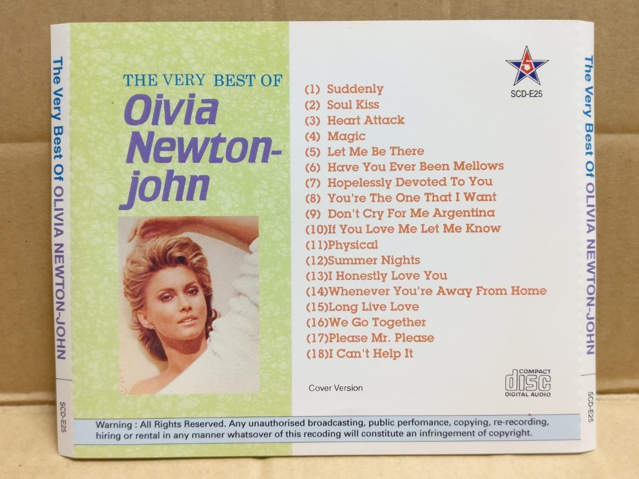 Mega Rare Olivia Newton-John On Cover Only Singapore English CD FCS9991