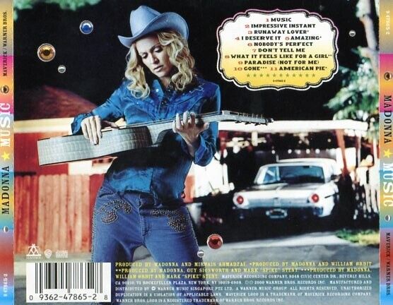 Mega Rare Madonna MUSIC 2000 Warner Music Singapore Only CD FCS272