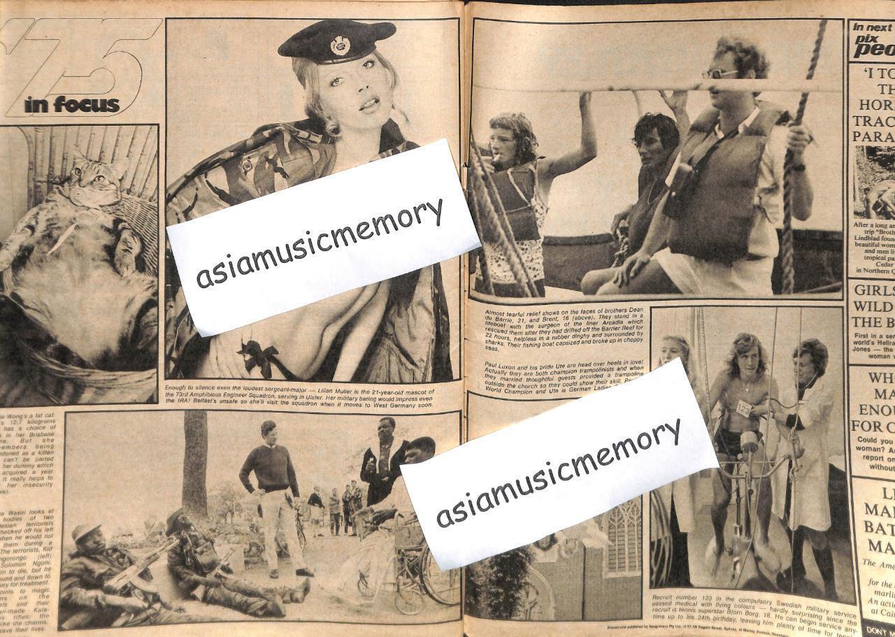 Vintage Pix People Magazine 1975 Valerie Perrine Sexy Evel Knievel (MZ091)
