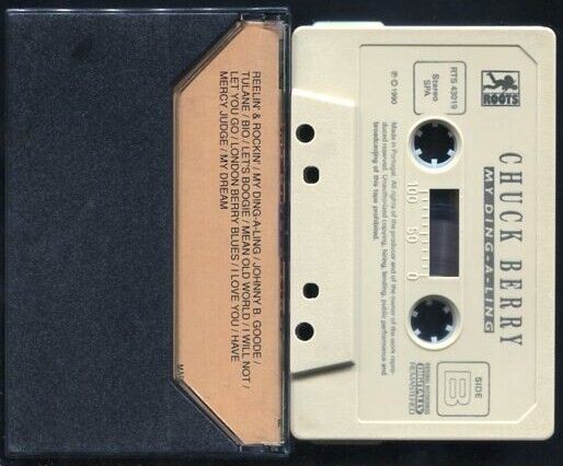 Chuck Berry 1990 My Ding A Ling Rare Roots Label Portugal Cassette 卡帶 磁帶 CS008