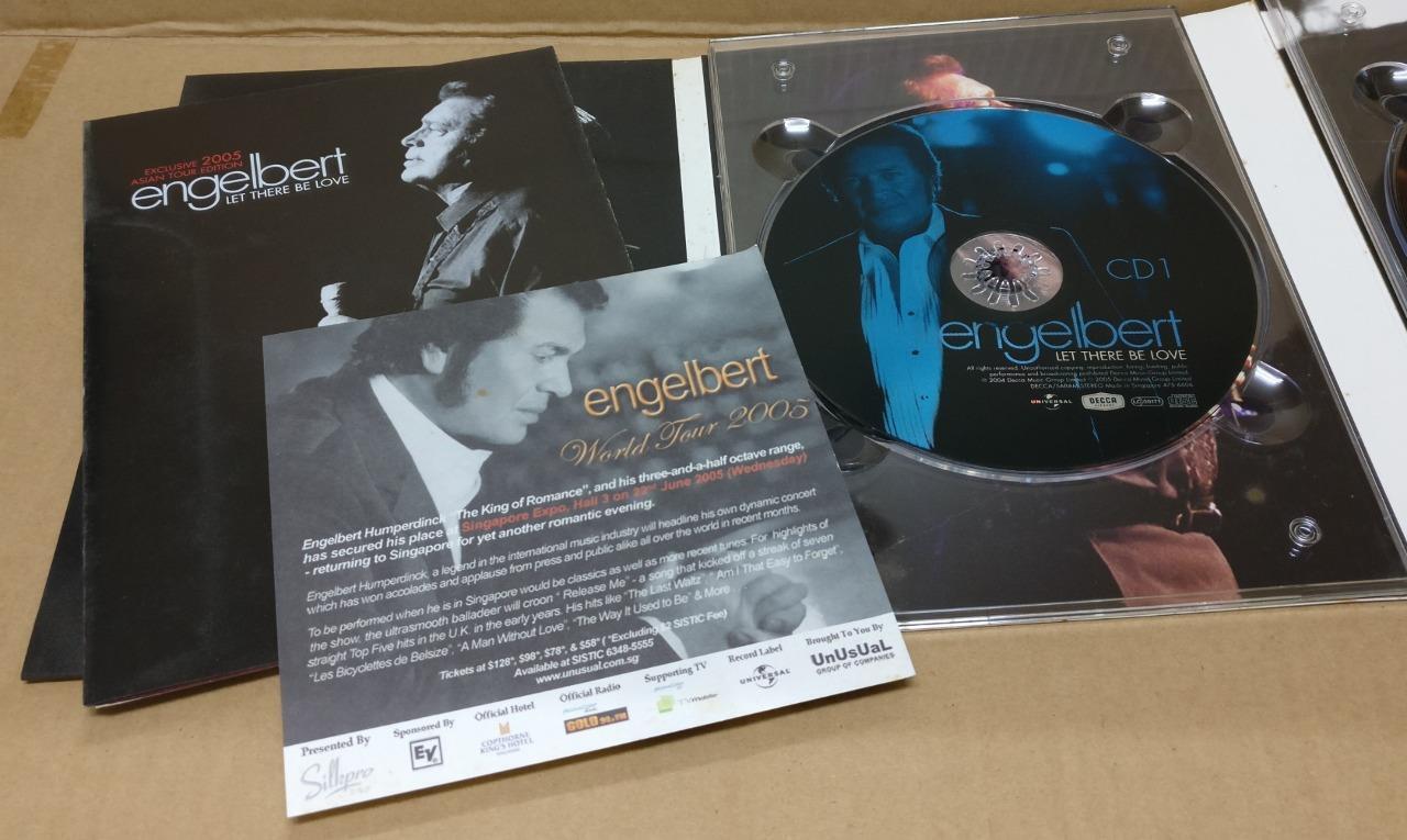 Engelbert Exclusive 2005 Asian Tour Mega Rare Singapore Only 2x CD + DVD FCBL095