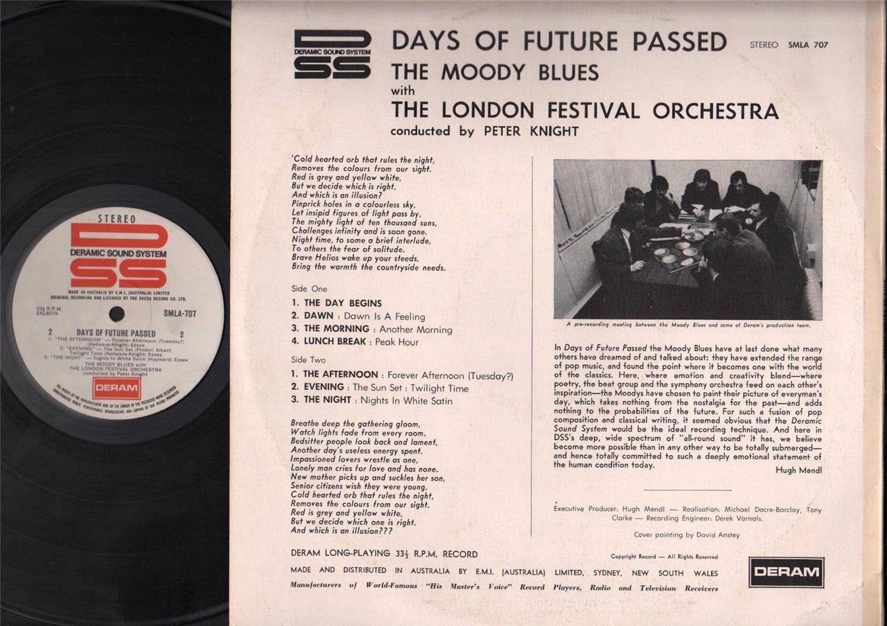 The Moody Blues With The London Festival Orchestra EMI Australia 12"  LP ELP1961