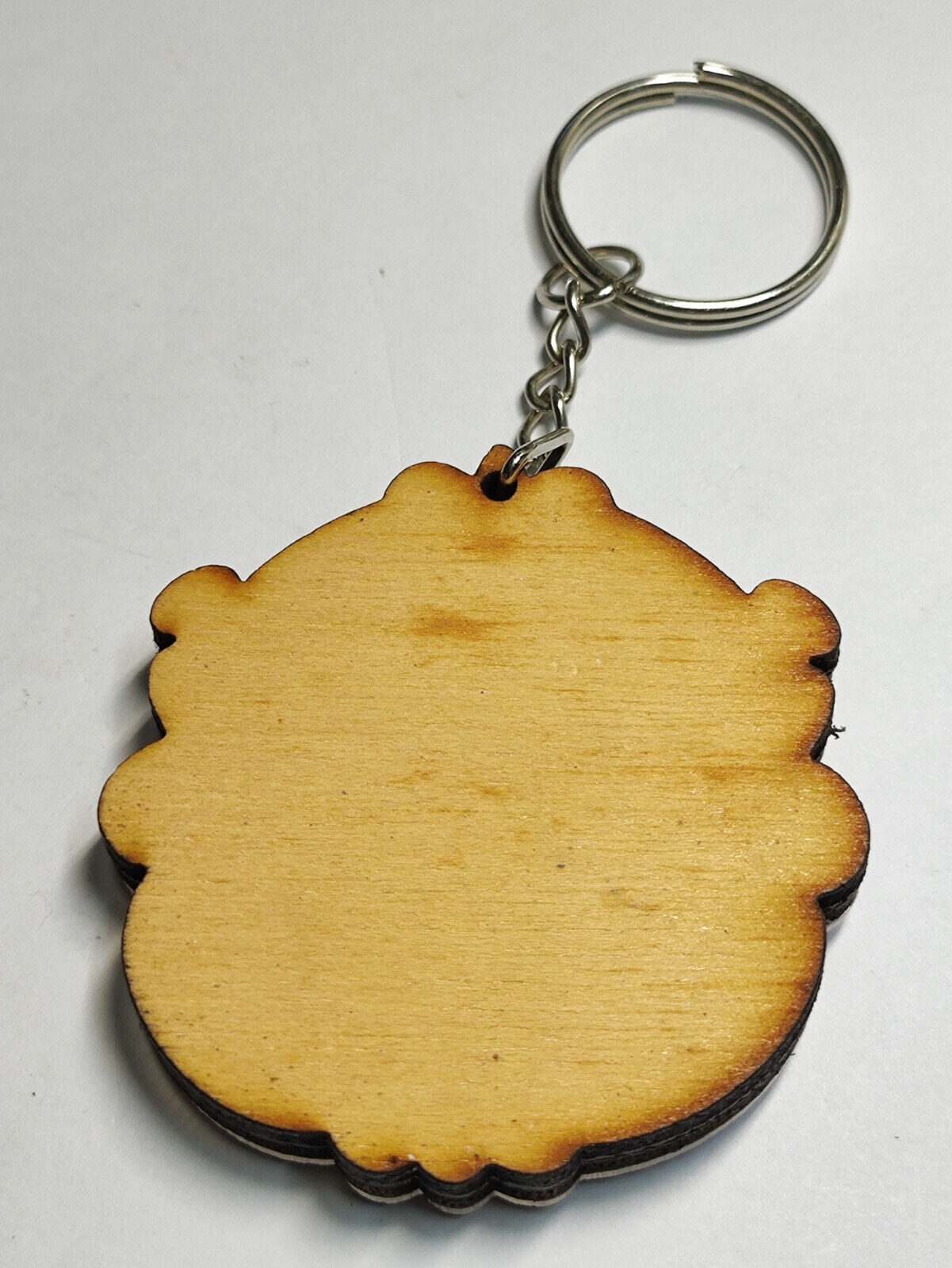 AMM68 STUNNING VINTAGE KEYCHAIN KEYRING CUSTOM MADE WOODEN MANCHESTER (JF068)