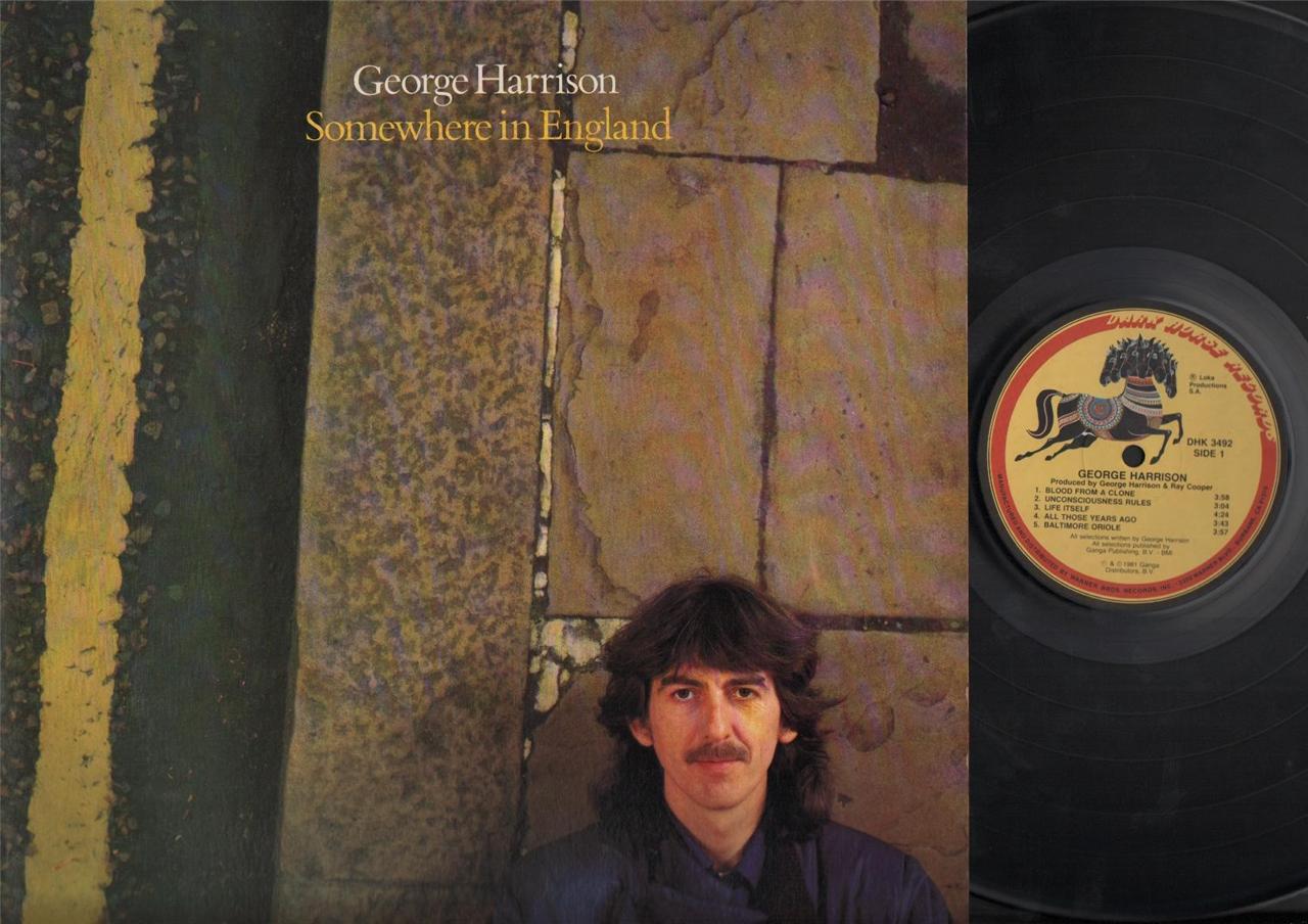 George Harrison The Beatles Somewhere In England Warner Bros. USA 12" LP ELP1757