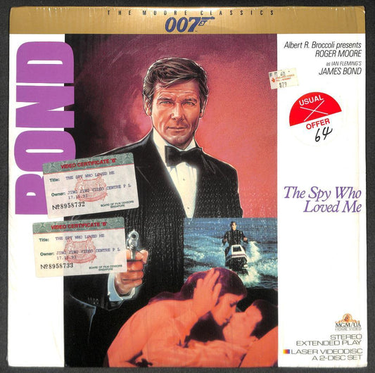 Mega Rare Movie James Bond 007 Roger Moore 1988 USA 2x Laserdisc LD LD1606