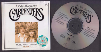 Carpenters Video Biography MV Karaoke Vol.1 Polydor Rare Singapore VCD FCS7013