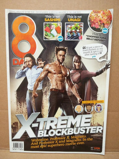 8 Days Singapore Magazine Wolverine X-Men Hugh Handsome Jackman (8D1230a