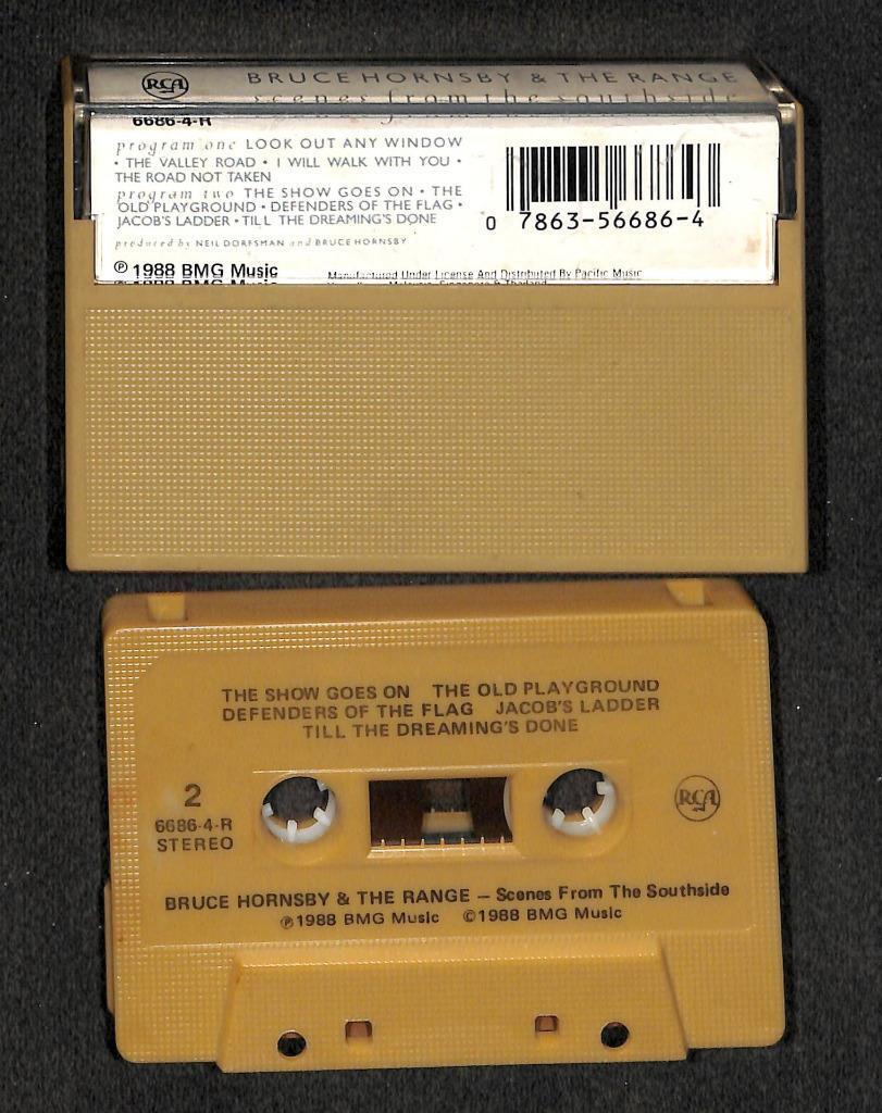 Bruce Hornsby & The Range Scenes From The Southside HK Cassette 卡帶 磁帶 CS1724a