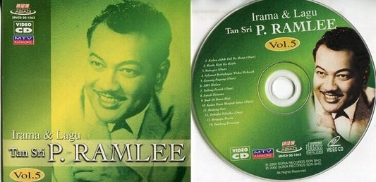 Malaysia Malay Tan Sri P. Ramlee MTV Karaoke Vol.5 Suria Records 2000 VCD FCS832