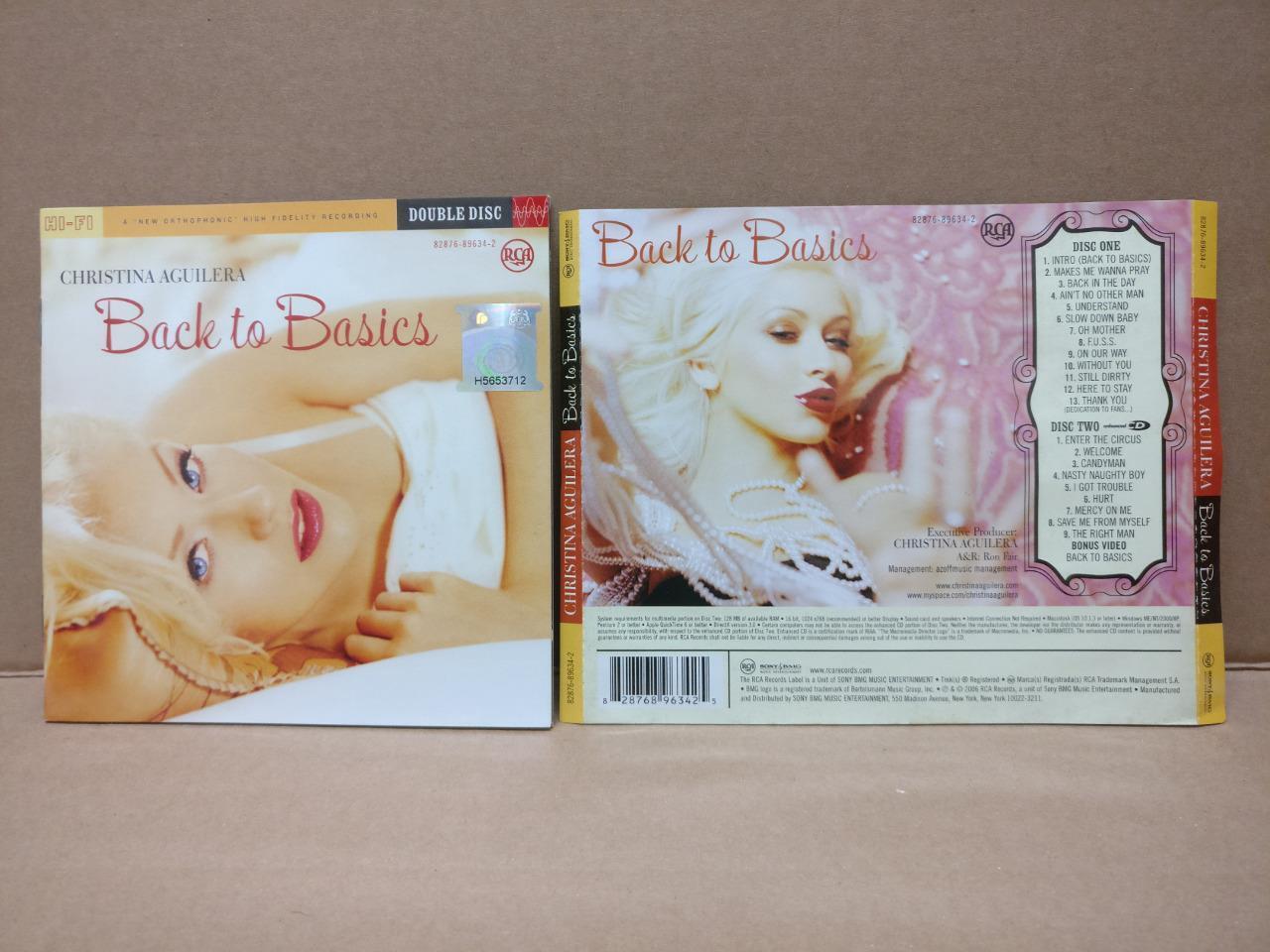 Mega Rare Christina Aguilera Back To Basics 2006 Malaysia 2x CD FCS8564
