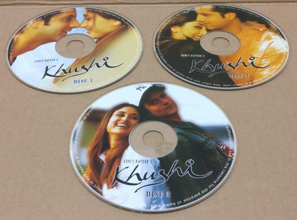 India Bollywood Movie Khushi Anu Malik Singapore 3x VCD Video CD FCS9139