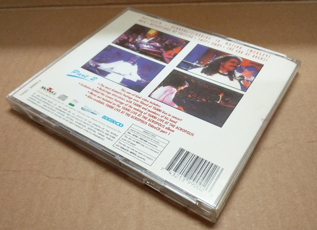 YANNI Live At The Acropolis 1996 Mega Rare BMG Malaysia 2x VCD Video CD FCB1140