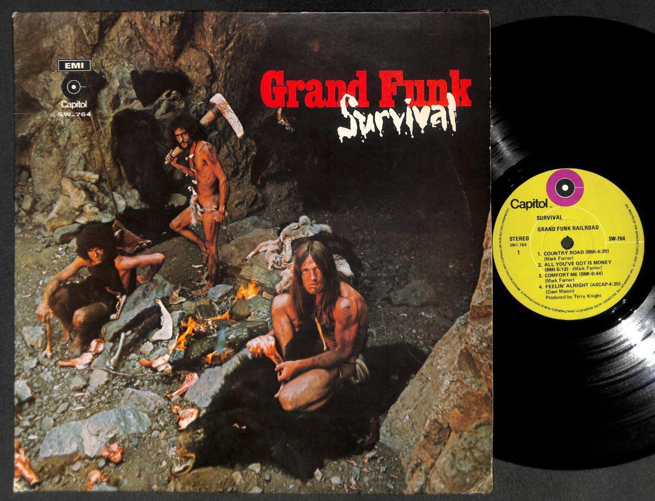 Grand Funk Survival Unique Stone Age Cover Mega Rare Singapore 12" LP ELP2328