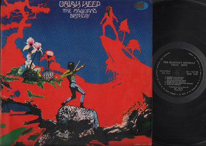 Uriah Heep The Magician's Birthday Mega Rare Black Label Singapore LP ELP2024