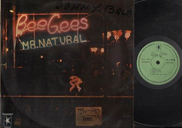 Bee Gees Mr Natural Mega Rare Superstar Green Label Singapore 12" LP ELP1405