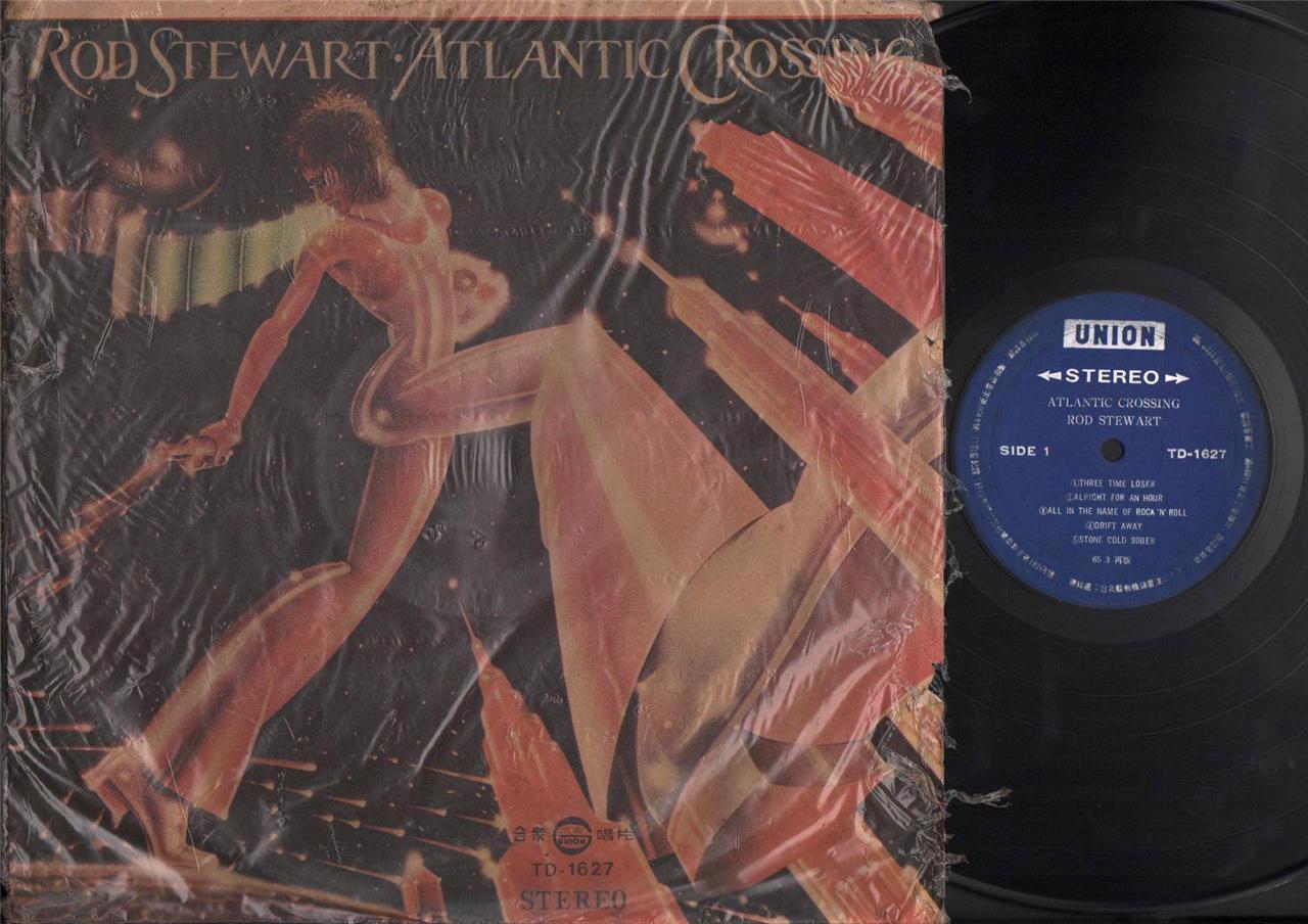 Rod Stewart Atlantic Crossing Rare Taiwan China Union Label LP 12" ELP2152