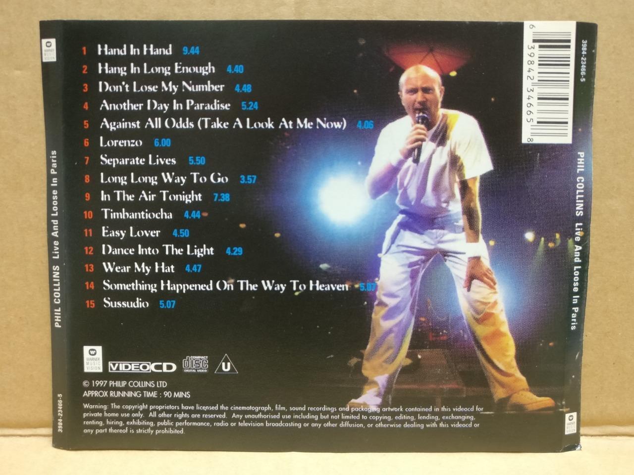 Phil Collins Live & Loose In Paris 1997 English Video CD 2x VCD FCS9588