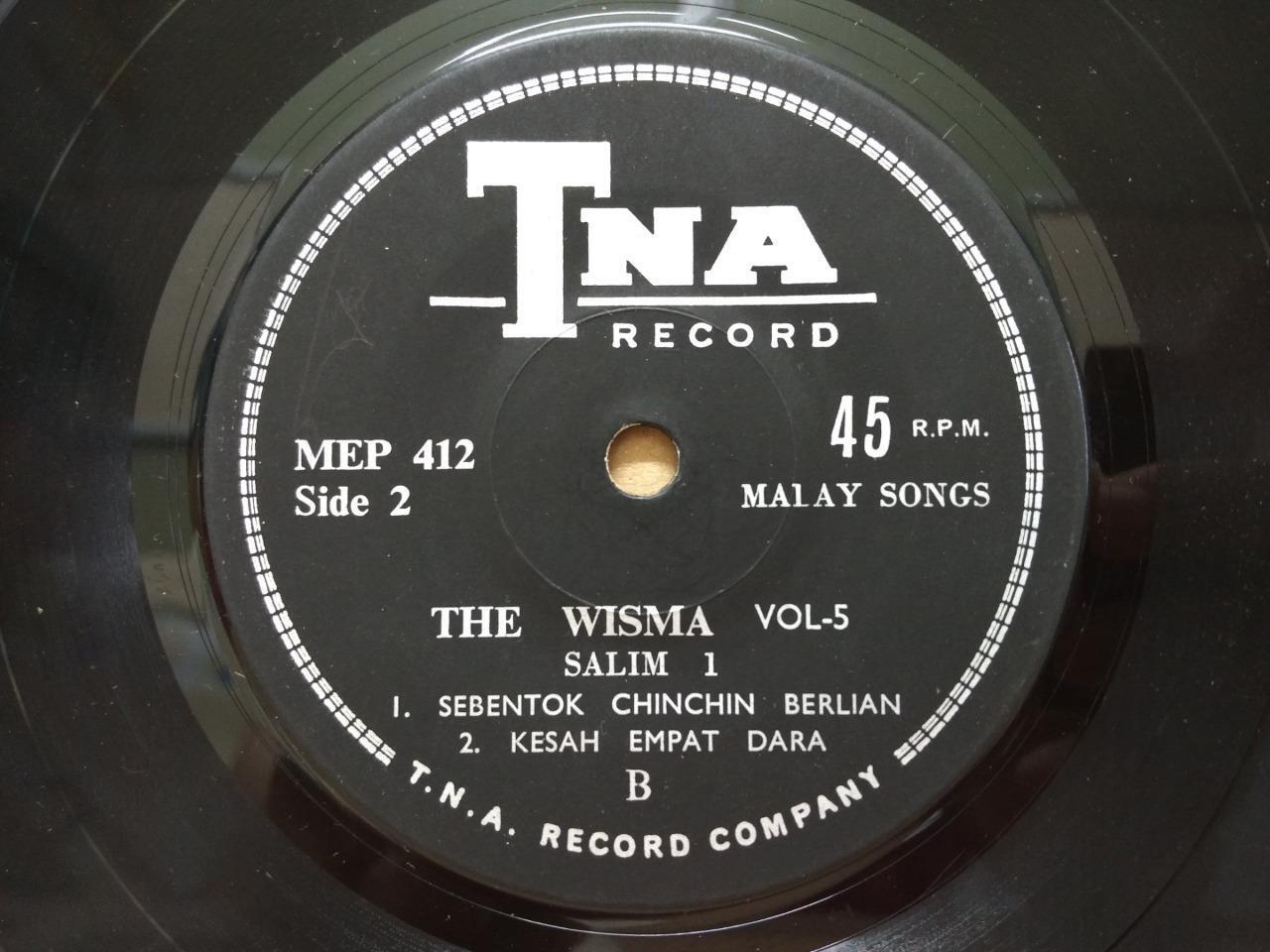 Rare Singapore Salim I & The Wisma Malay Band  Psych Garage 7" EP MEP500